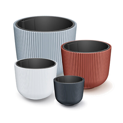 Blumenkübel Blumentopf Topf Einsatz Milly Elegant Design 5 Größen 4 Farben