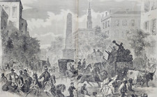 Frank Leslie's 12/21/1861 Flight from Savannah Georgia / 2 interesting maps