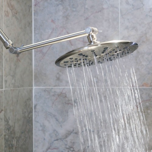 9 Inch Waterfall Showerhead (Aqua Elegante) - Brushed Nickel - 1.8 GPM - Picture 10 of 11
