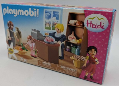PLAYMOBIL 70257 Heidi Dorfladen – Spielset Mit Familie Keller, Kasse & Lebensmitteln, Ab 4 Jahren