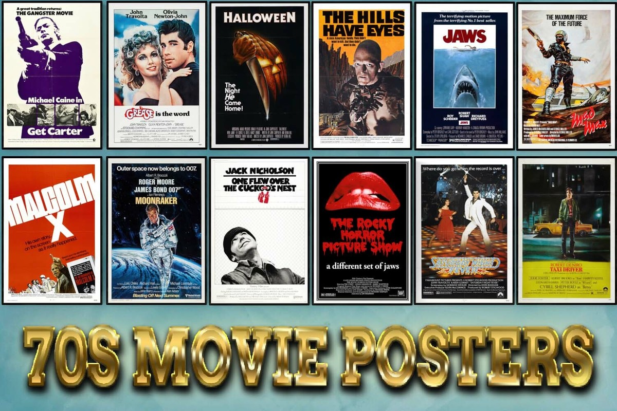 Classic 70's Movie Posters 70s Film Posters High Quality