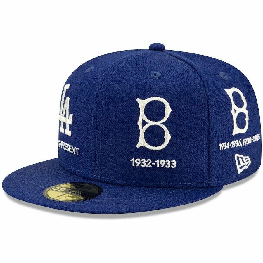NEW Los Angeles Dodgers Logo Progression New Era 59FIFTY Fitted
