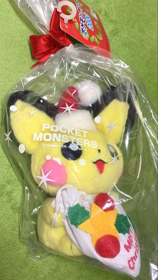 Pokemon Santa 2000 Pichu Christmas Plush Toy Tomy | eBay