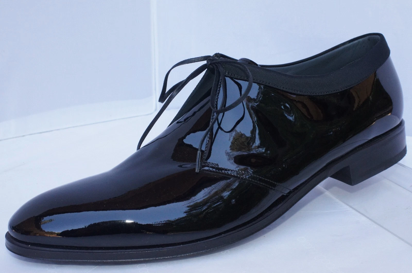 Chaussures noires homme Christian Dior pointure 45 robe derby à lacets cuir verni neuves