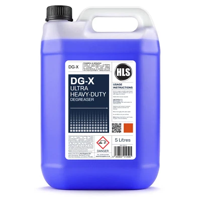 HLS SUPPLIES Ultra Heavy Duty Degreaser DG-X - Super Versatile Cleaner & Degreaser 5L