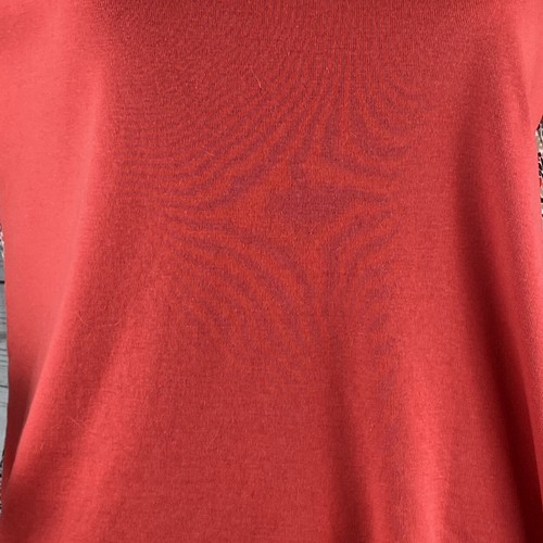 Tommy Hilfiger Shirt XL Dark Pink Coral High Low Floral Polyester Back Casual - Picture 7 of 12