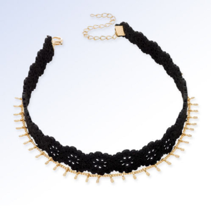 INC International Concepts Цепочка из золота Tn и колье-чокер из искусственной замши с лазерной огранкой 3290₽