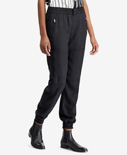 NWT Polo Ralph Lauren Black Twill Cargo Jogger Pant Sz 2 - MSRP 198