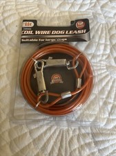 12 Foot Coil Wire Dog Leash