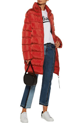 Love Moschino Red Oversized Quilted Puffer Coat/Jacket Size IT48/US12 