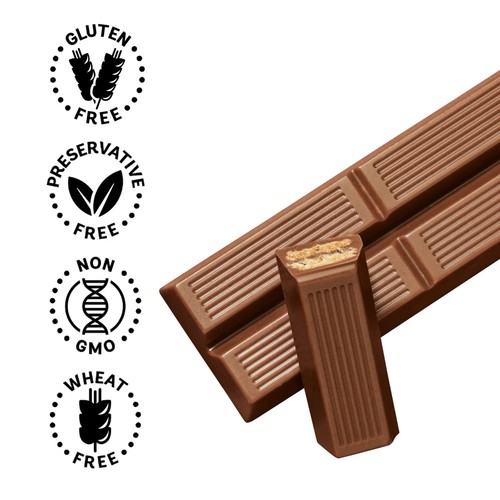 (3 pack) Schar Gluten Free Twin Bar, Chocolate Covered Crispy Wafer Bar, 0.8 oz. - Picture 4 of 11