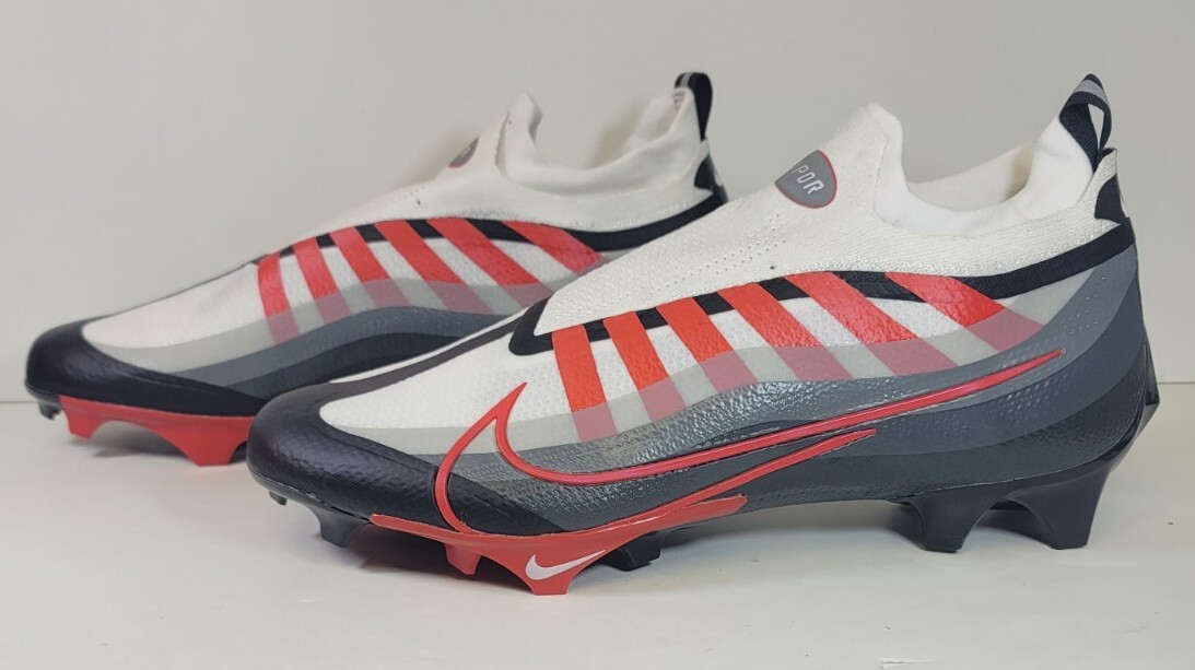 Nike Vapor Edge Elite 360 Flyknit Red White Football Cleats  display picture 2