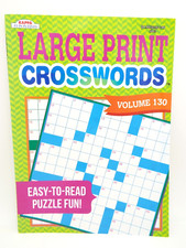 Large Print Crosswords Volume 130 by Kappa Easy-To-Read Puzzle Fun 2020 NEW