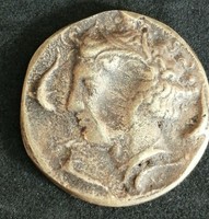 SCARCE ANCIENT ROMAN SILVER DENARIUS COIN 22G