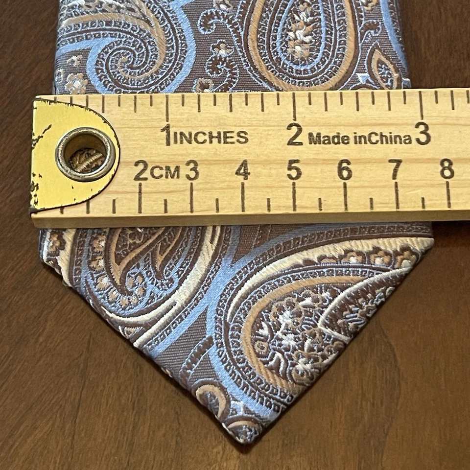 Corbata Joseph Abboud azul 100 % seda para hombre nueva con etiquetas precio de venta sugerido por el fabricante $69,50 Hecha en China Foto 4 de 4