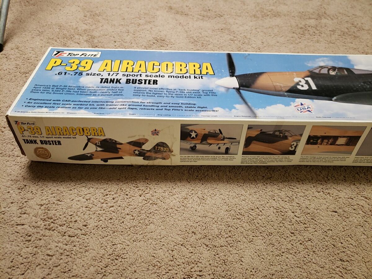 Top Flite GOLD Edition P-39 Airacobra Tank Buster 1/7 Size Top Flite GOLD Edition P-39 Airacobra Tank Buster 1/7 Size