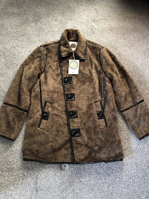 Pretty Green Borg Faux Fur Coat, UK