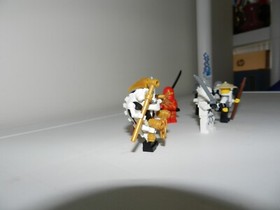 Lego 2507 Ninjago Fire Temple Set of Minifigures