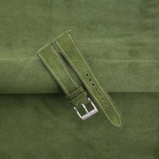 Green Suede Leather Watch Strap Band 18mm 20mm 22mm