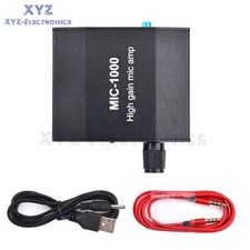 Microphone Amplifier Mic Audio Amp High Gain 1000 Times Amplification Accessory