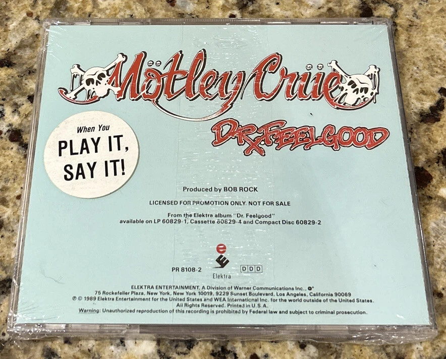 MOTLEY CRUE - DR FEELGOOD CD Elektra PR 8108-2 PROMO. NEW & Sealed! Foto 2 de 2