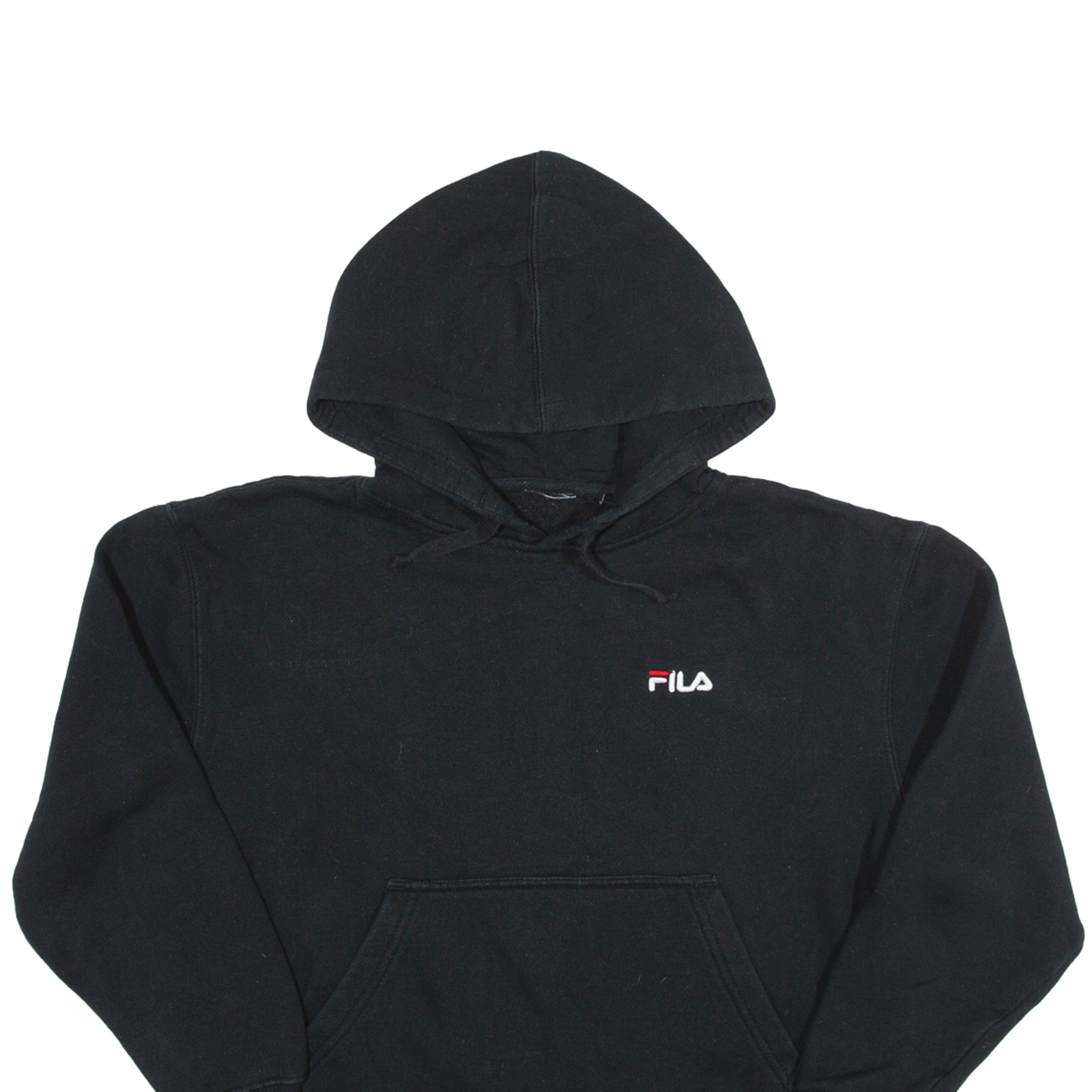 FILA Felpa con Cappuccio Nero Pullover Ragazzo M