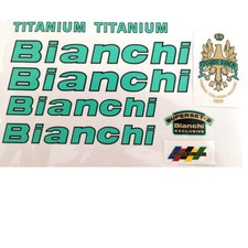 Bianchi Titanium 90s decal set for vintage Campagnolo