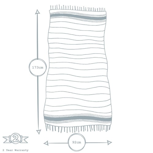 2x Turkish Cotton Towels Beach Bath Gym Spa Hammam Peshtemal Fouta Throw Mustard - Picture 3 of 6
