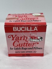 Vintage Bucilla Yarn Cutter No Blades Original Box 7006 Rug / Pillow