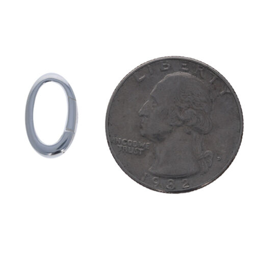 925 Sterling Silver, Cable Link Clasp, 3mm Lever Clasp, Oval Cable Links, Lever - Picture 2 of 2