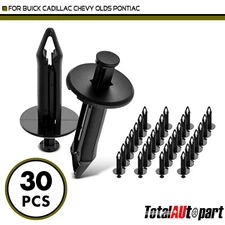 30Pcs Bumper Fascia Retainer Fasteners for Chevy Buick 11.11mm Nylon Push-Type
