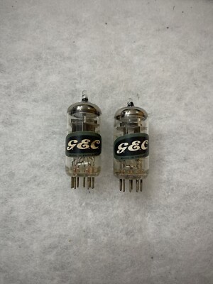 GEC A2900 CV6091 B309 12AT7 black Welded plate Disc Getter NOS