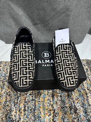 Balmain Monochrome Jacquard Slip On | eBay UK