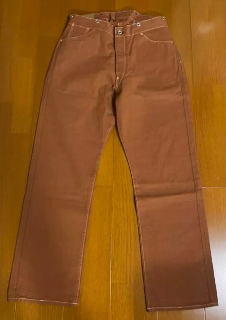 LEVI'S LVC 1873 Duck canvas Waist Overalls Pants W32 vintage
