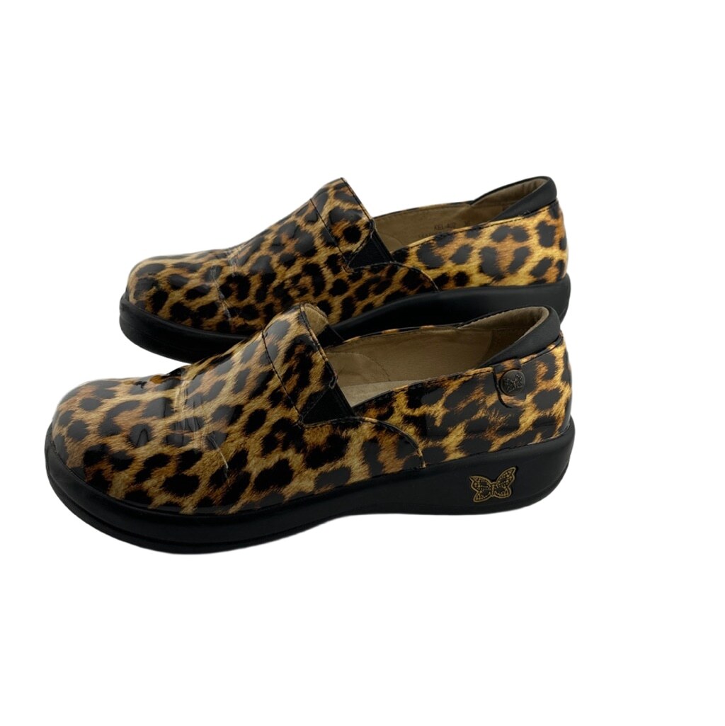 Women's Alegria Shoes, leather Clogs, Size 36 Brown