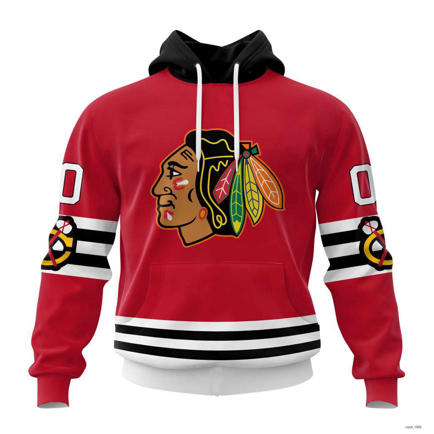 Personalized Chicago Blackhawks Special Throwback Design Hoodie