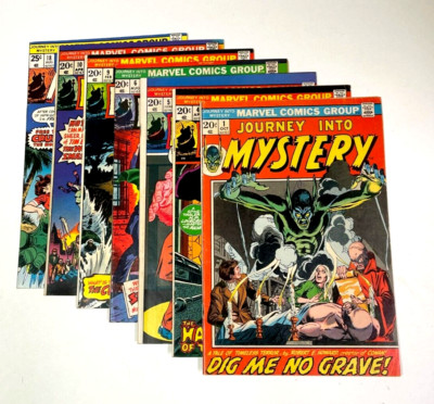 Journey into Mystery #1, 4, 5, 6, 9, 10, 18 (Marvel 1972) VG/F Robert E Howard
