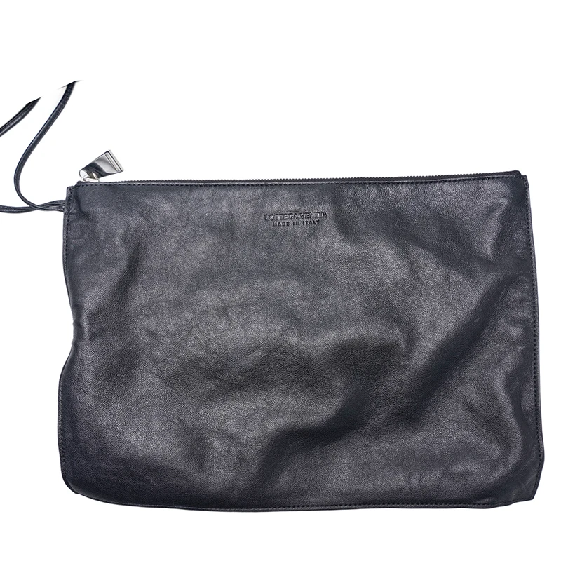 Borsa shopper Bottega Veneta nera intrecciata