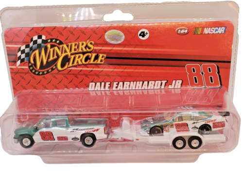 Dale Earnhart Junior #88 Chevy Truck and Trailer with Race Car 1/64th Scale 2008