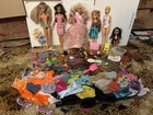 Huge Lot Approx 100 Pieces Vintage, Modern Barbie Dolls Accessories Clothes