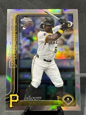 2025 Topps Chrome Update Ronny Simon RC Refractor