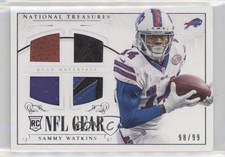 2014 National Treasures Rookie NFL Gear Materials Quad 98/99 Sammy Watkins 2r7