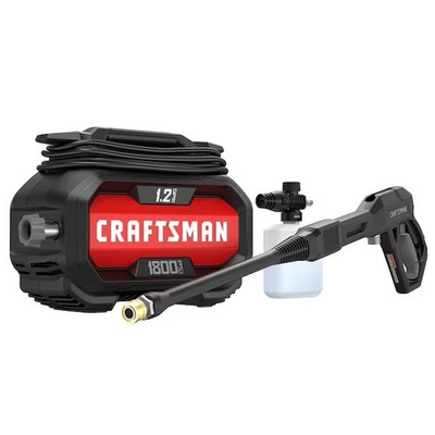 #ad CRAFTSMAN 1800 PSI 1.2 GPM Cold Water Electric Pressure washer with 2 Spray Tips $100.00