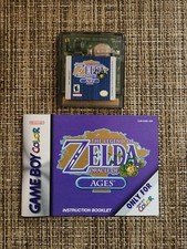Zelda Oracle of Ages Nintendo Gameboy Color, 2001, Cartridge and Manual Ex Cond
