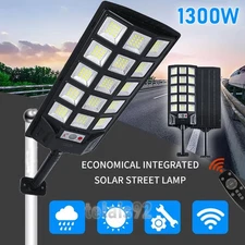 Commercial 1000000LM LED Outdoor Dusk to Dawn Solar Street Light Road Area Lamp✔