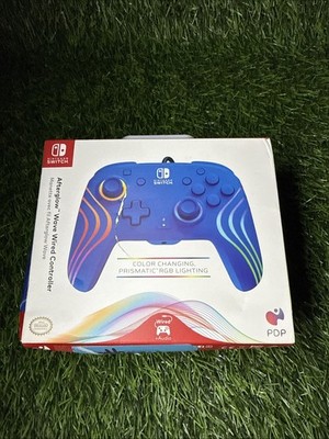 PDP Afterglow  Wave Enhanced Wired Nintendo Switch Pro Controller - Wave Blue  