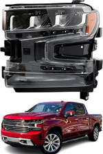 LED Headlight Compatible with 2019-2021 Chevy Silverado 1500   LED DRL   Left Dr