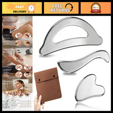 Stainless Steel Gua Sha  Muscle Scraper Set for Deep Tissue Massage, Lymphatic