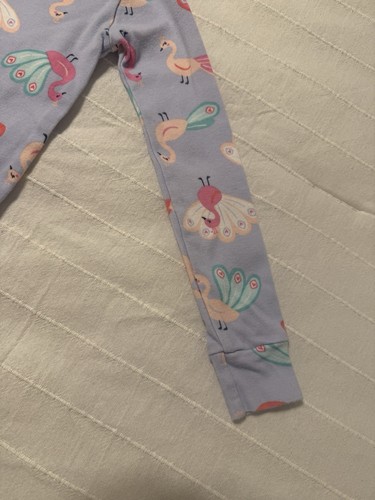Girls Size 6 CARTER'S Peacock Long Sleeve/Bottoms Snug Fit Peacock Pajama Set - Picture 13 of 21