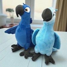 30cm Blu  Jewel Plush Set, Rio 2 Blue Parrot Toys, Soft Stuffed Birds Gift